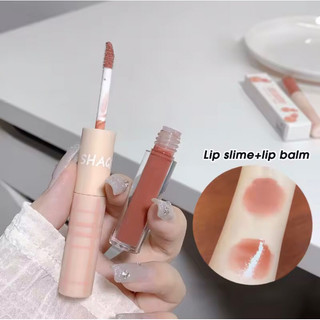 Son bóng lì dưỡng ẩm Shaqinuo Youth Time Double-ended Lip Gloss Matte Lips Whitening Lipstick