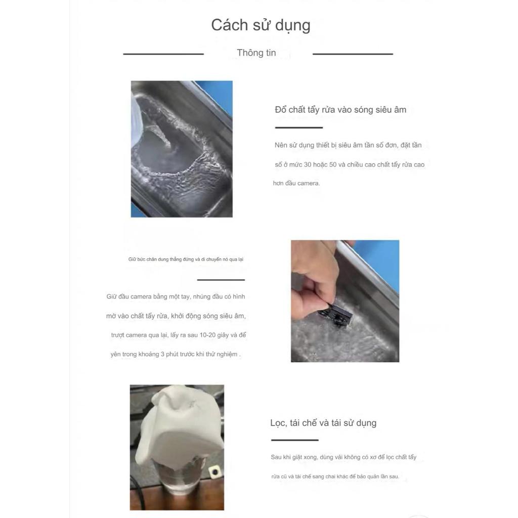 Nước rửa camera XING XUN dùng vệ sinh cụm camera và bề mặt quang học điện thoại