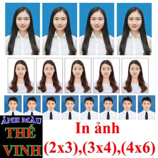 In Ảnh Thẻ 2x3, 3x4, 4x6, Ảnh Chất Lượng Cao, Màu Đẹp, Giao Nhanh 30 Phút Tại HCM - Ảnh Màu Thế Vinh