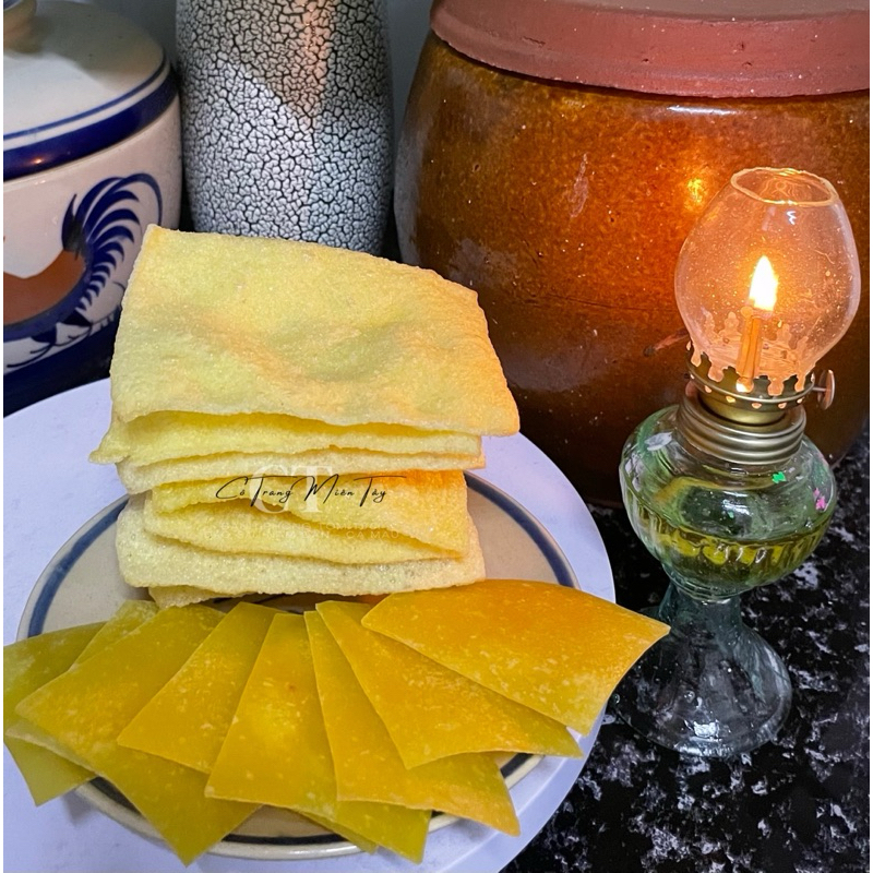 Bánh phồng mít ngon - Bánh phồng mít Năm Căn Cà Mau - Đặc sản Năm Căn Cà Mau - Hộp 500g - Loại đặc biệt