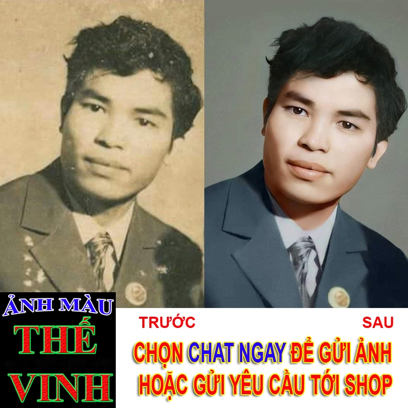 Phục Hồi Ảnh Cũ Online Tăng Nét Cho Ảnh Cũ Ảnh Chụp Qua Điện Thoại - Ảnh Màu Thế Vinh