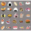 Set 60 Sticker Đồ Ăn Nhật Bản Sushi Sashimi Chống Nước Dán Laptop Vali Sổ Tay