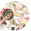 Set 60 Sticker Đồ Ăn Nhật Bản Sushi Sashimi Chống Nước Dán Laptop Vali Sổ Tay