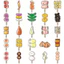Set 60 Sticker Xiên Bẩn Đồ Ăn Vặt Chống Nước Dán Laptop Vali Sổ Tay