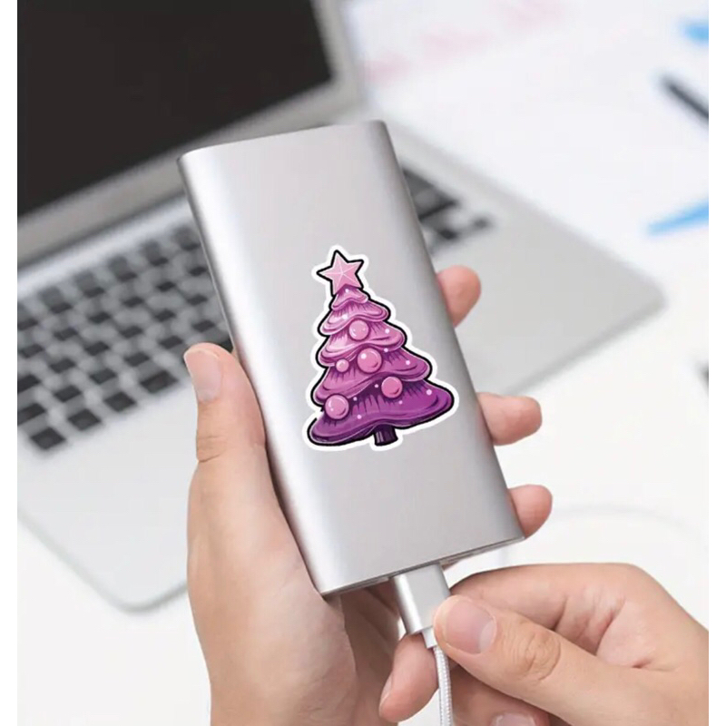 set  hình sticker noel lớn kích thước 8-10cm trang trí noel 2025