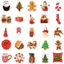 Set 100 Sticker Giáng Sinh Hoạt Hình Nhiều Màu Chống Nước Dán Laptop Vali