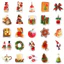 Set 100 Sticker Giáng Sinh Hoạt Hình Nhiều Màu Chống Nước Dán Laptop Vali