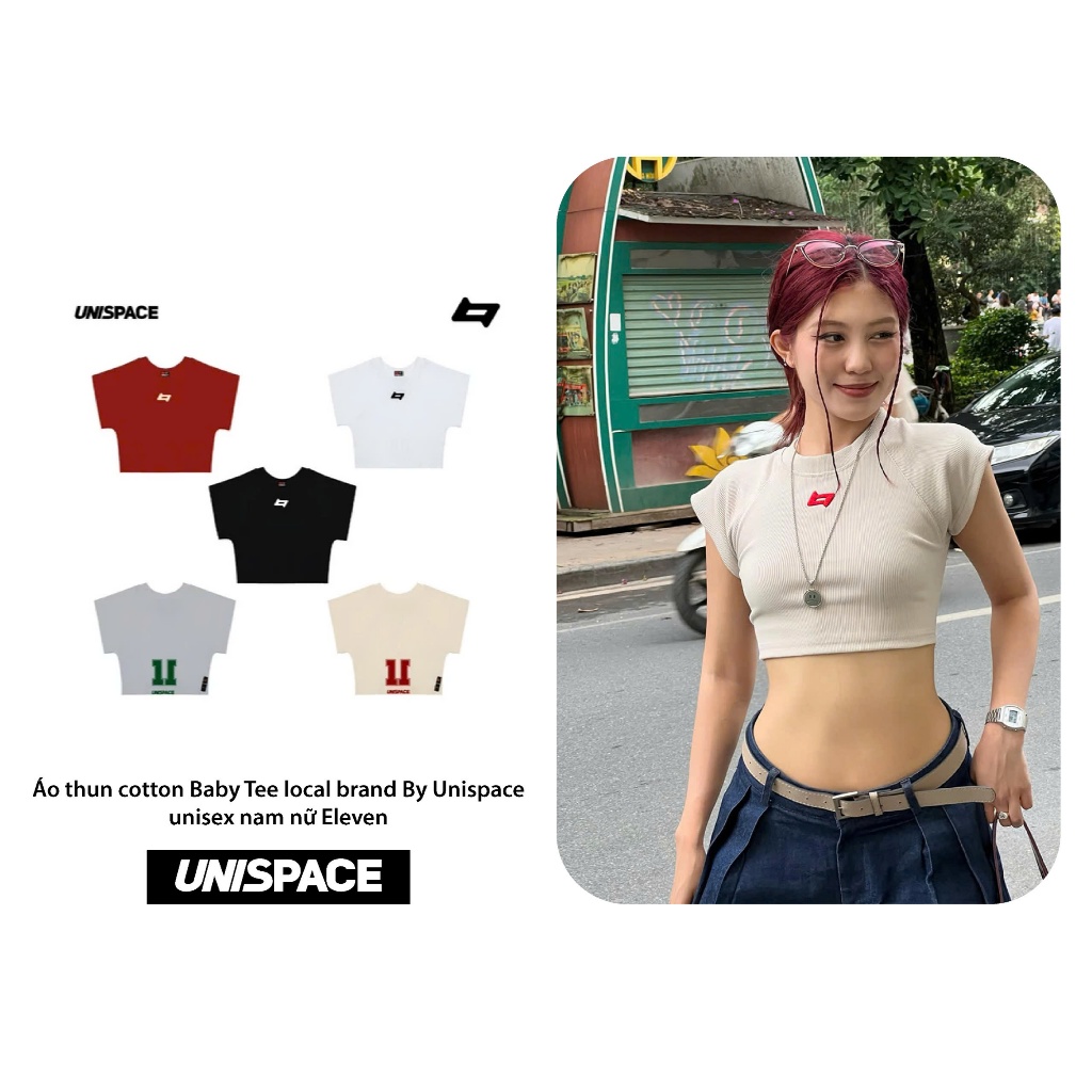 Áo thun cotton Baby Tee local brand By Unispace unisex nam nữ Eleven ...