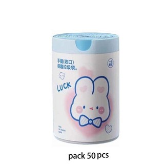 [MUA 2 Tặng 1]100 Bao Đựng Rác Dây Rút 45 x 45 Hình Thỏ Dễ Thương Chịu Tải 10kg, Bảo Vệ Môi Trường 🐰
