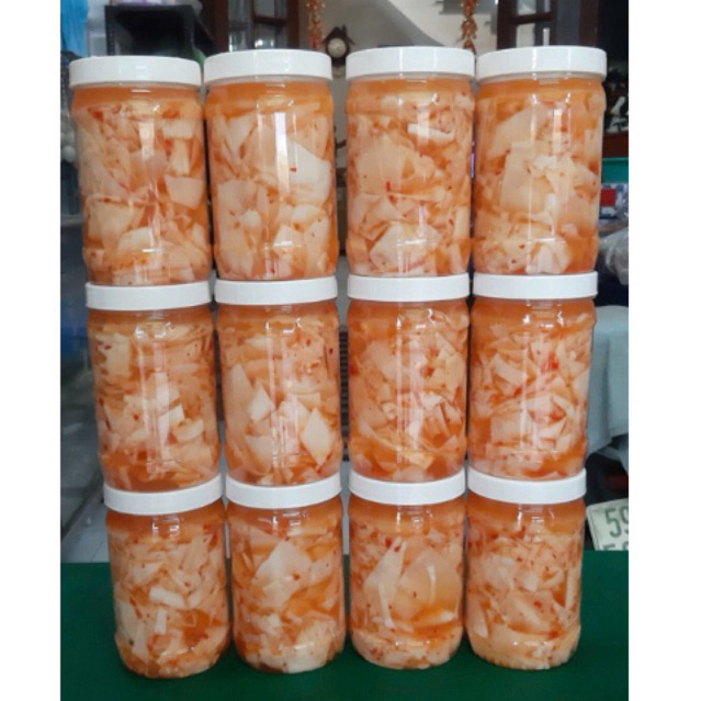 Măng THÁI MIẾNG ngâm ớt (hũ 700g) vị chua chua, ngọt ngọt, cay vừa