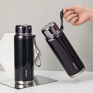Bình giữ nhiệt inox 304 cao cấp,Bình nước giữ nhiệt nóng và lạnh có dây đeo và lưới lọc
