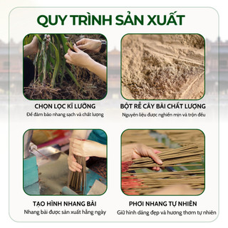 [OCOP 4 SAO - CAO CẤP] Ống 170 que hương nhang bài cao cấp Tân Nguyên, từ rễ cây hương bài, an toàn sức khỏe