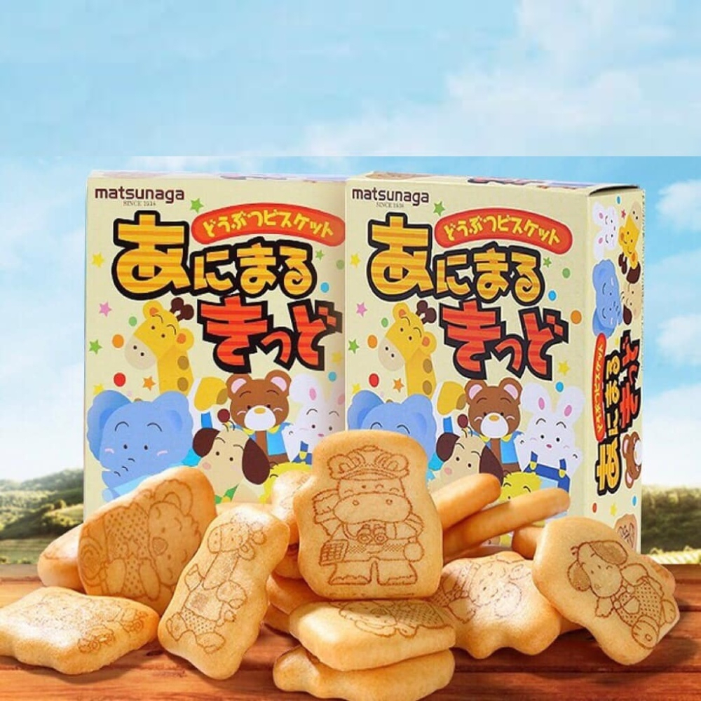 Bánh Quy Vị Bơ Matsunaga Nhật Bản Hình Thú Ngộ Nghĩnh Thơm Ngon Tăng Vị Giác Cho Bé Tập Ăn Dặm - Shop Mẹ Bí Đỏ
