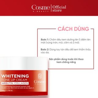 KEM DƯỠNG NGÀY COSME DOUBLE WHITENING TONE UP CREAM