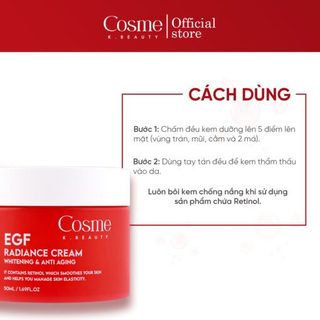 "KEM DƯỠNG NGÀY ĐÊM NÂNG CƠ - GIẢM NÁM - SÁNG DA RETINOL COSME RADIANCE CREAM"
