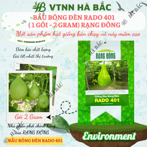 Hạt giống Bầu Bóng Đèn Rado 401 (2gram~15 hạt) trái to, vị thơm, ngọt, ruột đặc, trồng quanh năm