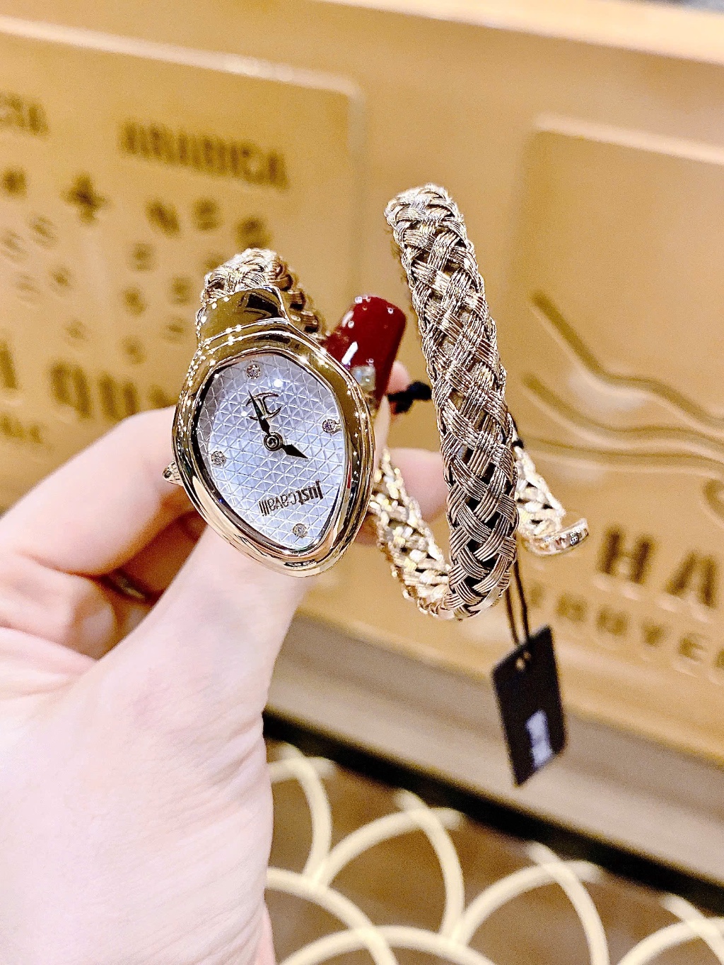Đồng hồ nữ Just Cavali JC1L264M0025 Snake Ladies Watch, Dây thép không ...