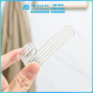 Móc Treo Keo Dính Acrylic Trong Suốt treo chìa khóa quần áo kéo 2 mặt cường lực nano decor, móc treo tường không khoan