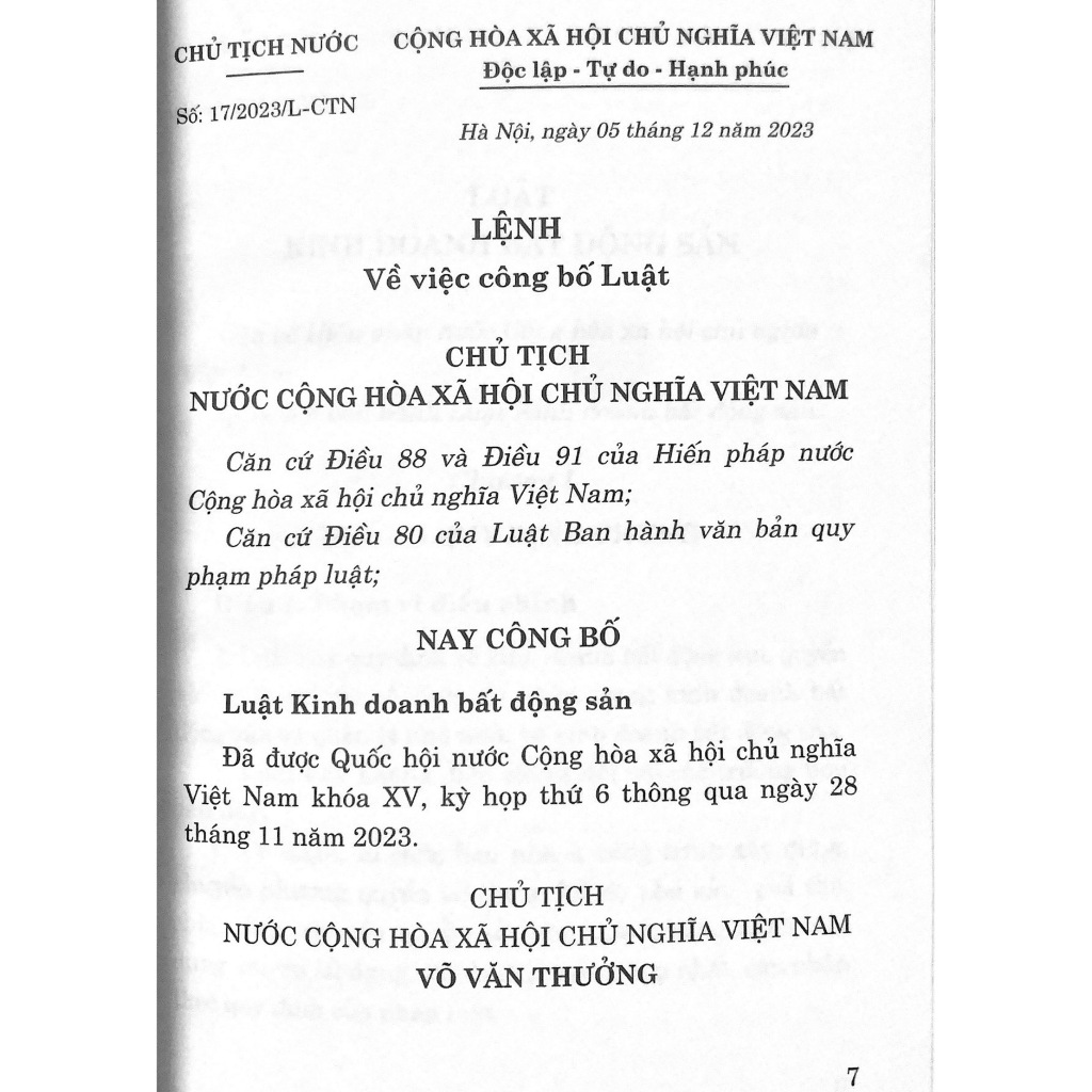 Ảnh Sách- Luật Kinh Doanh Bất Động Sản năm 2023 (Sửa đổi, bổ sung năm 2024) 4