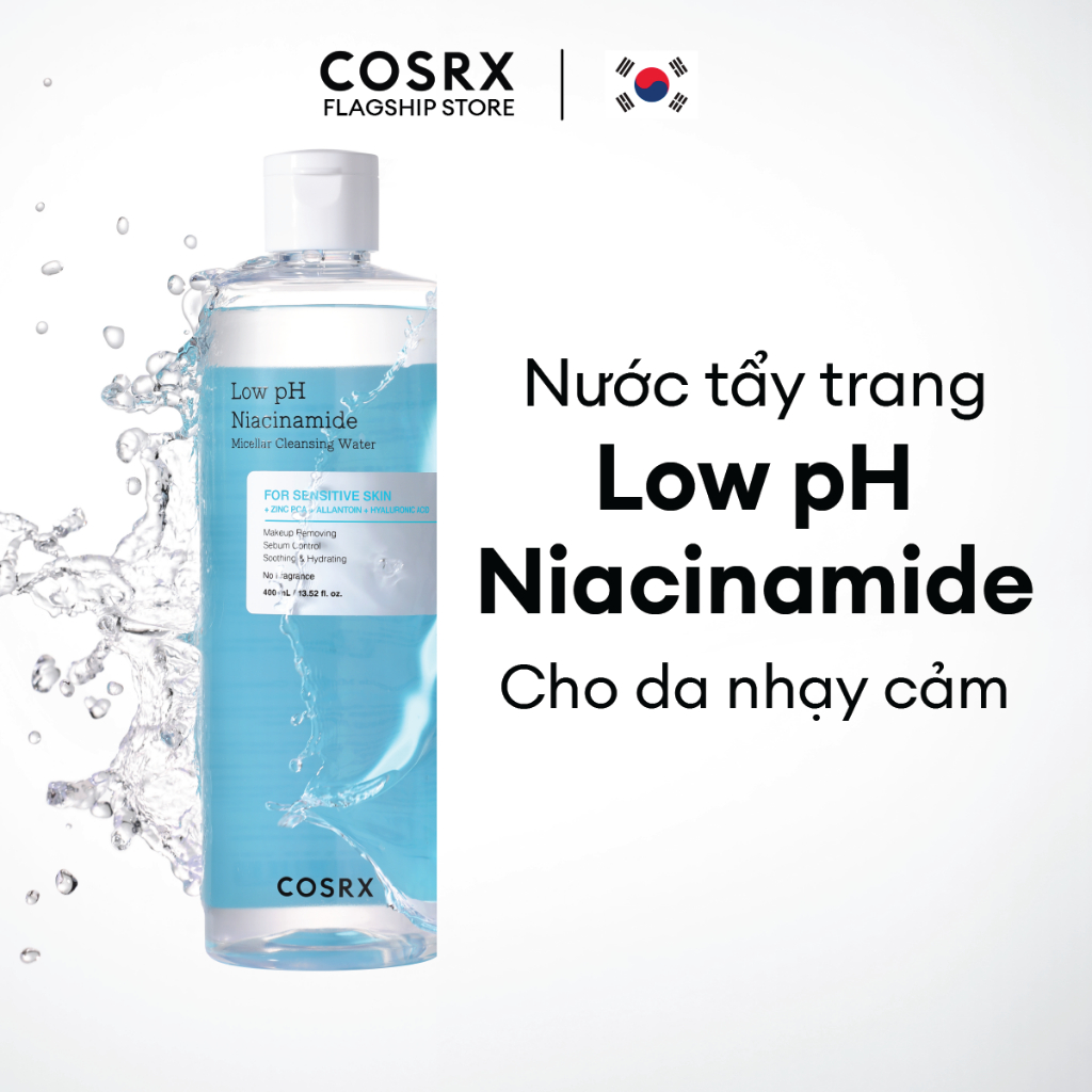 Ảnh Nước tẩy trang Niacinamide Độ pH Thấp Low pH Niacinamide Micellar Cleansing Water 1