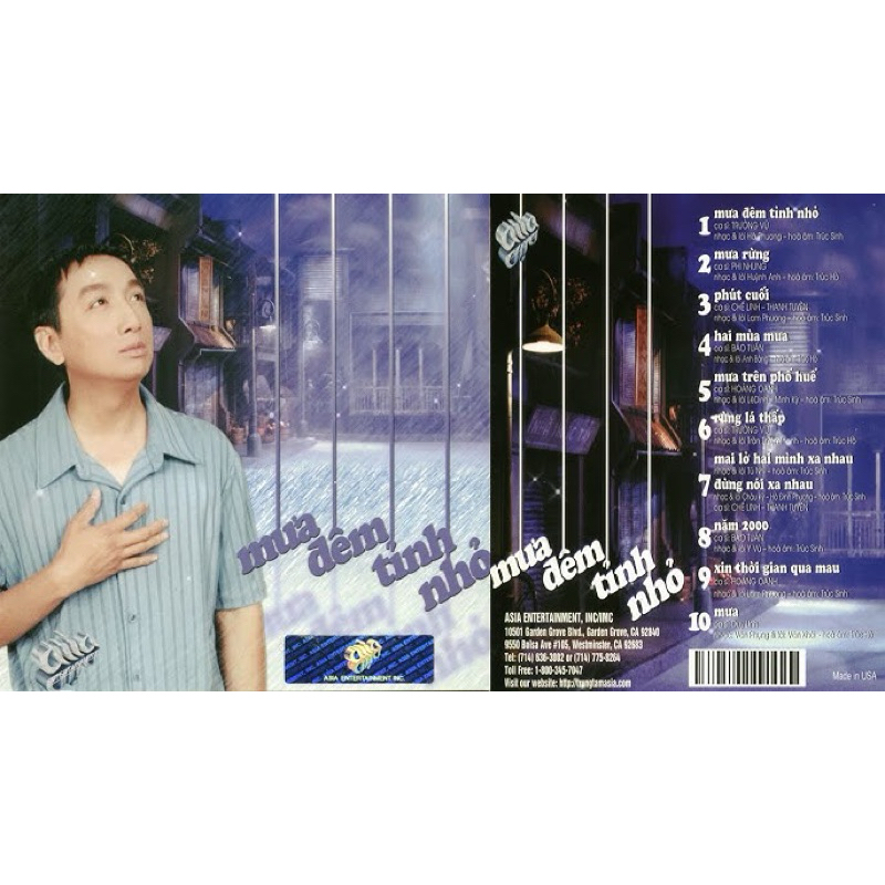 Băng Cassette Trường Vũ - Mưa Đêm Tỉnh Nhỏ