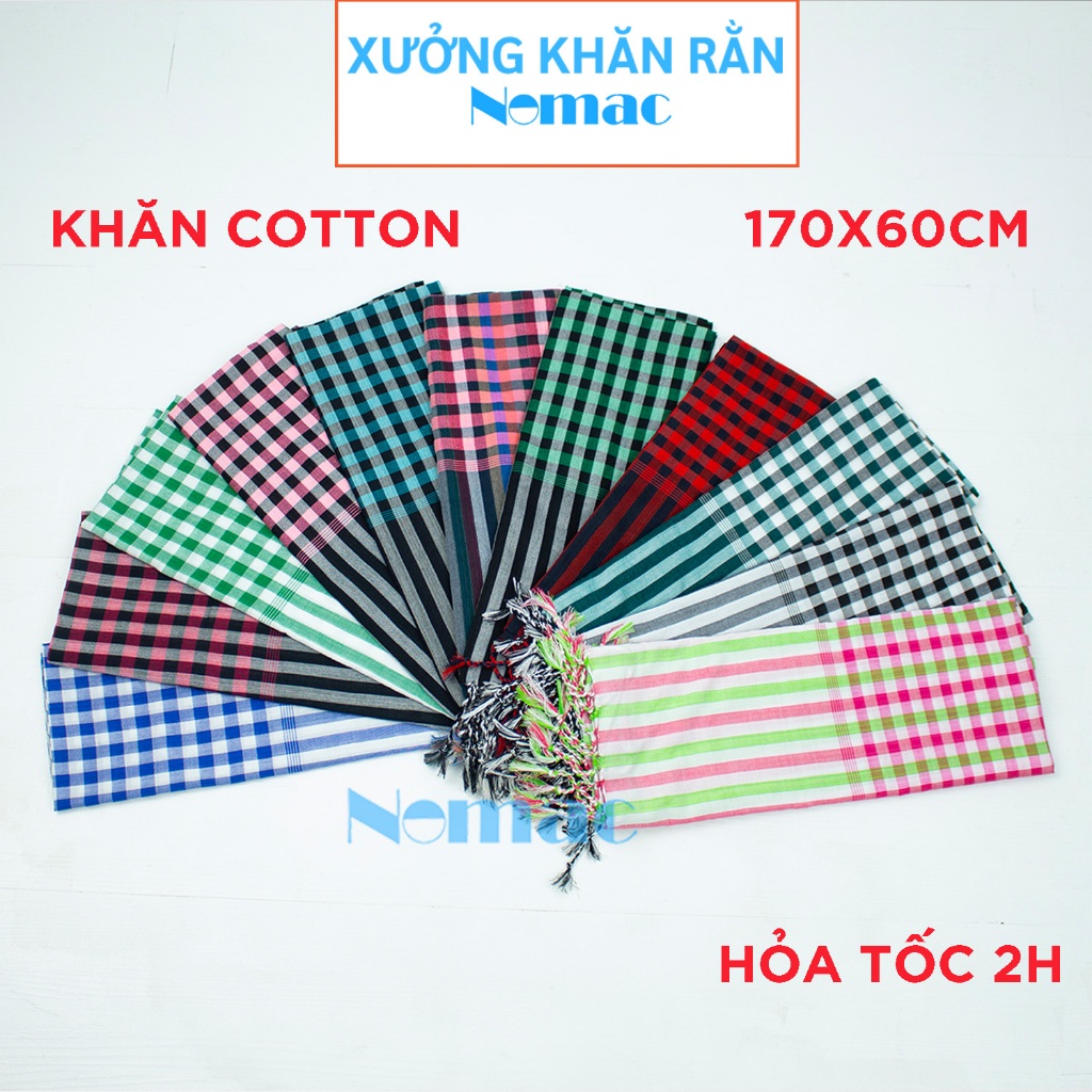 Khăn rằn Nam bộ truyền thống nhiều kích thước , nhiều màu / Khăn đi ...