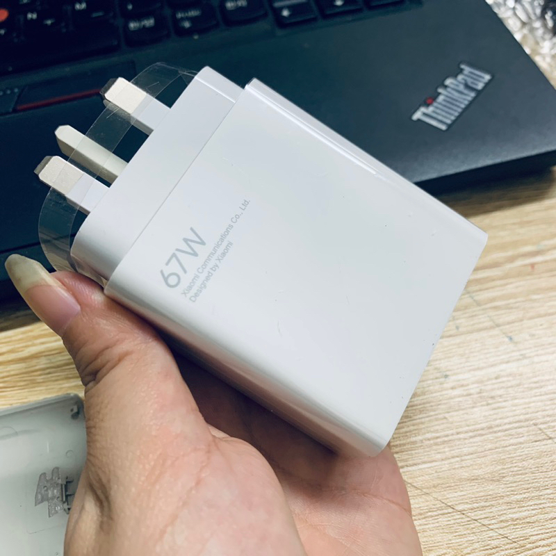 Không hộp- Củ Sạc Nhanh 120W/67W Xiaomi , chân sạc 3 chấu