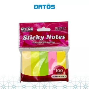 Giấy note đánh dấu trang Batos Stationery TN-B155-1 5 màu/ túi