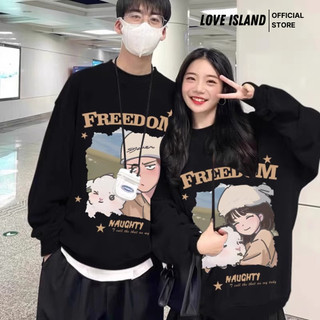 Áo sweater đôi mặc cùng người yêu form rộng unisex chất liệu nỉ bông Local brand L66 [A151]