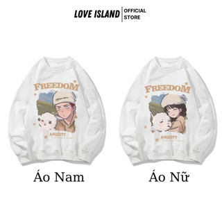 Áo sweater đôi mặc cùng người yêu form rộng unisex chất liệu nỉ bông Local brand L66 [A151]