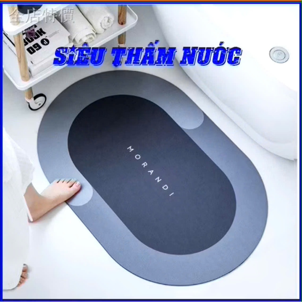 THẢM LAU CHÂN94387 SILICN VUÔNG, Thảm lau chân silicon siêu thấm hút mẫu vuông - THAMLAUCHAN4574
