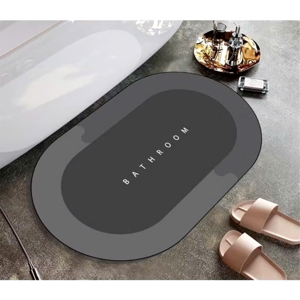 THẢM LAU CHÂN94387 SILICN VUÔNG, Thảm lau chân silicon siêu thấm hút mẫu vuông - THAMLAUCHAN4574