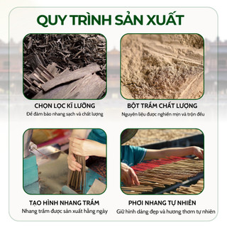 [OCOP 4 SAO - CAO CẤP] Ống 180 que hương trầm cao cấp Tân Nguyên, dài 38cm, trầm hương tự nhiên, không hóa chất