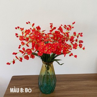 Combo 10 cành hoa giả - Hoa Lan vũ nữ Lucas 65cm trang trí đẹp, quý phái, sang trọng