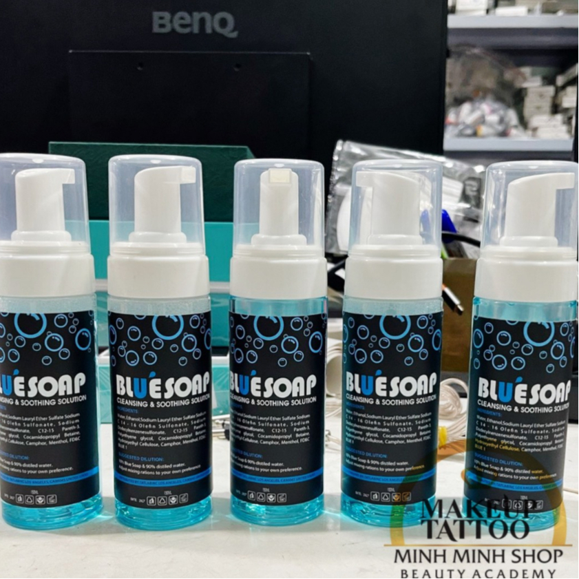 Blusoap 150ml pha sẵn tiện lợi dùng vệ sinh lau mực