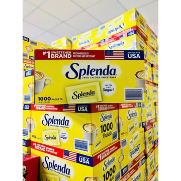 Đường ăn kiêng Splenda combo 100 gói cho người bệnh tiểu đường, ăn kiêng, DAS, Sweetener Sugar Replacemen