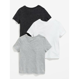 (XẢ KHO) Combo 3 áo phông cộc tay cho bé màu trắng,kem và đen vải cotton thấm hút mồ hôi hàng VNXK của OLD NAVY
