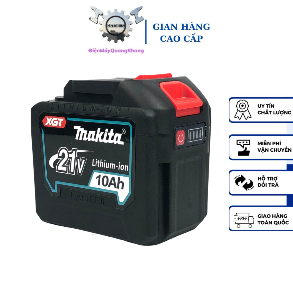Pin đóng 20 Cell Makita 21v Chân Pin Phổ Thông M21 Có Đèn Báo Pin Dòng ...