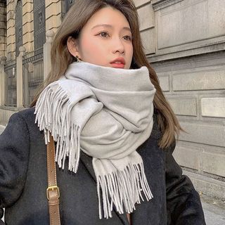 Khăn Choàng Quàng Cổ Trơn Chất cashmere nhiều màu Bản To 90x190cm K16