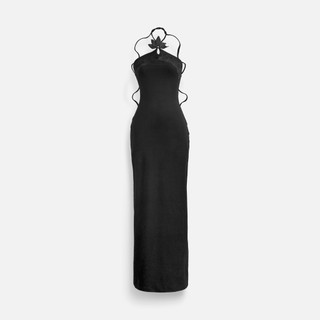 [Deal Độc Quyền] Đầm Dài Nữ Halter Goddess, Chất Vải Thun Rip Lạnh Thoải Mái, WDD070 SOME HOW STORE