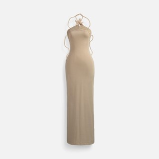 [Deal Độc Quyền] Đầm Dài Nữ Halter Goddess, Chất Vải Thun Rip Lạnh Thoải Mái, WDD070 SOME HOW STORE