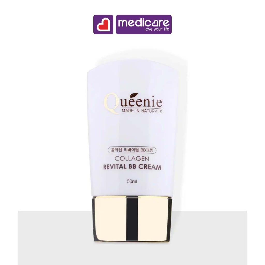 Kem trang điểm QUEENIE dưỡng ẩm Collagen Revital 50ml