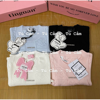 ÁO LEN DẬP HOA FLOWER TOP TI NGOAN (NEWTAG)