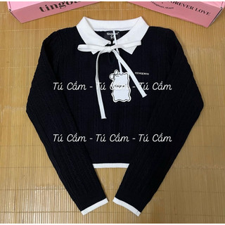 ÁO LEN VẶN THỪNG CỔ NƠ HELEN TOP TÍ NGOAN (NEWTAG)