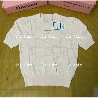ÁO LEN DẬP HOA FLOWER TOP TI NGOAN (NEWTAG)