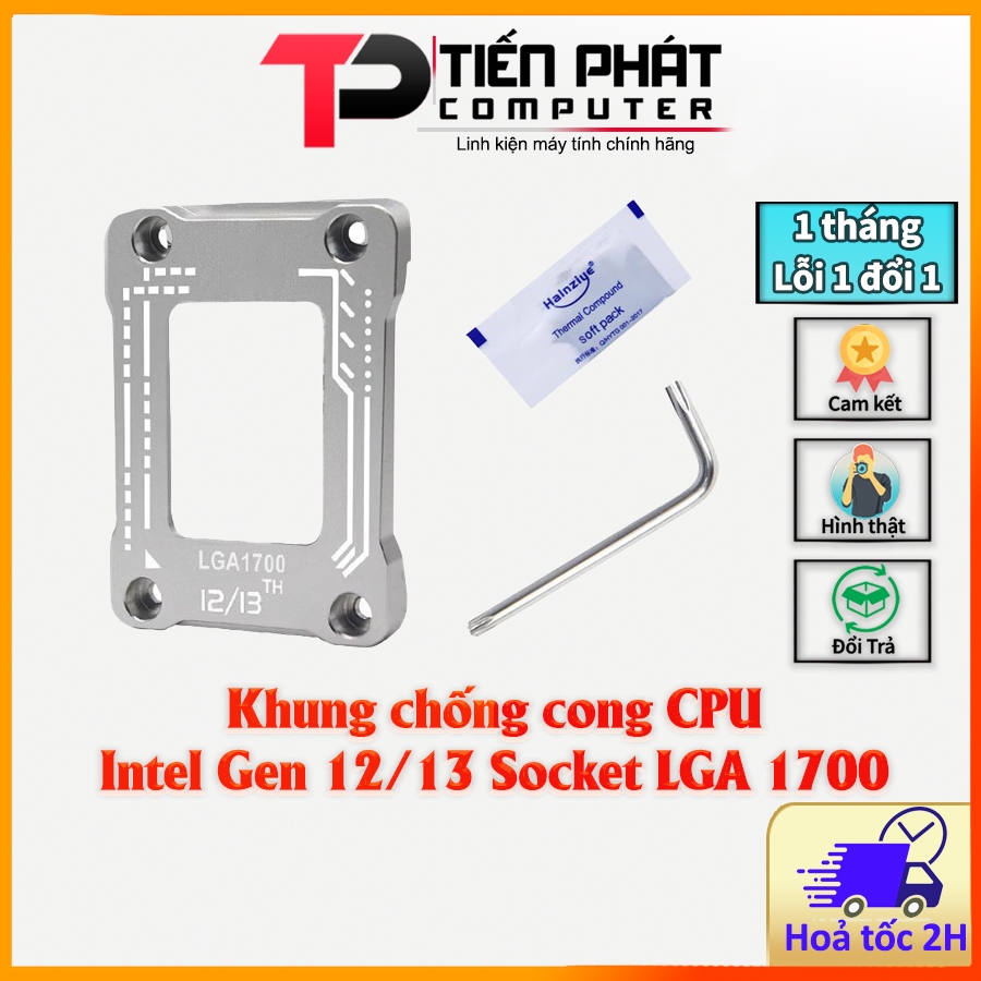 Khung chống cong / Đế chống cong CPU Intel Gen 12, Gen 13 Socket LGA ...