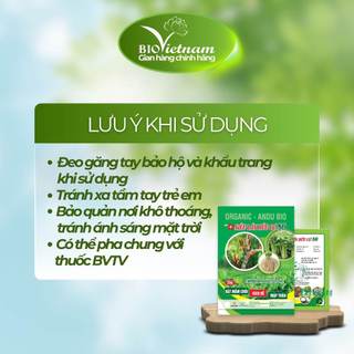 Phân bón hữu cơ sinh học SIÊU LÂN 86 ORGANIC ANDU BIO 25g siêu bật mầm chồi, kích rễ, thúc đẩy quá trình phát triển