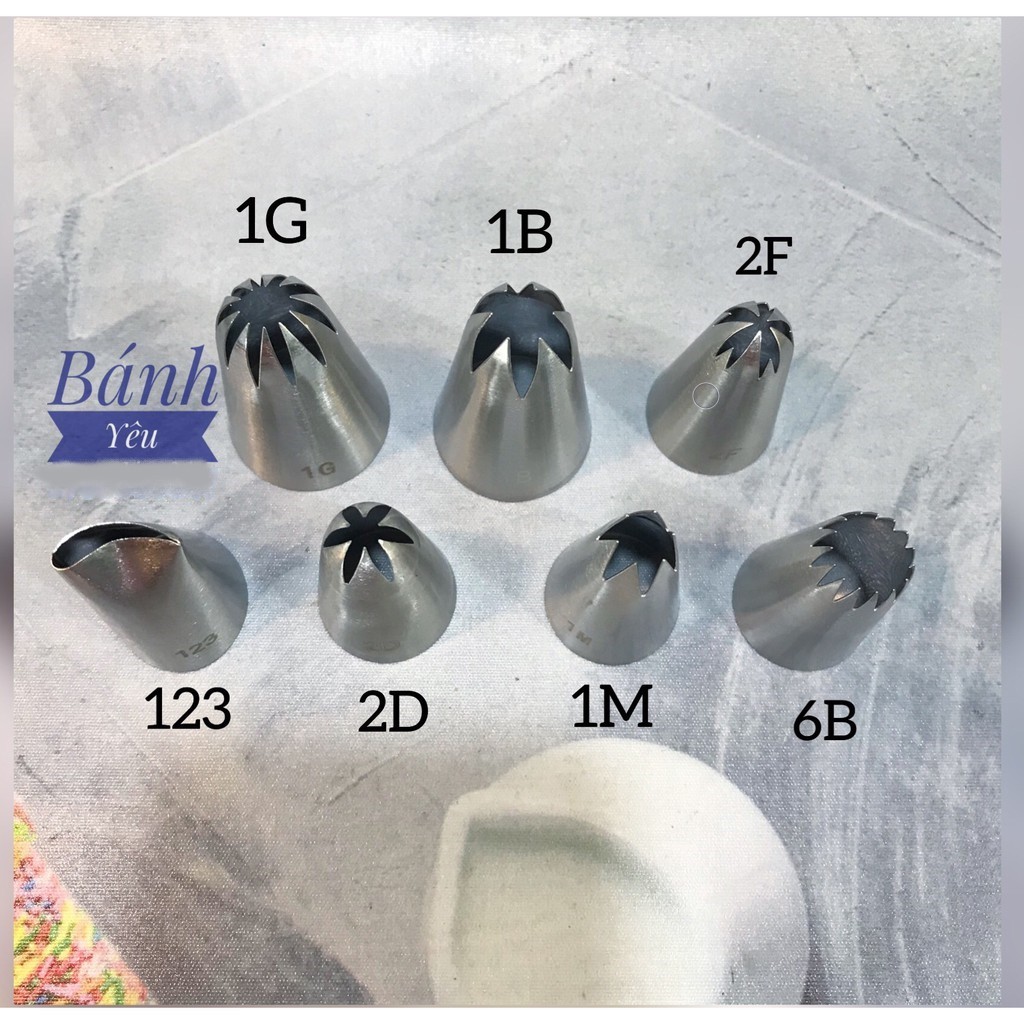 [Cao cấp] Đui Bắt Kem Inox không rỉ, Đúc nguyên khối, dùng tạo hình bánh làm bánh su kem - DCTC