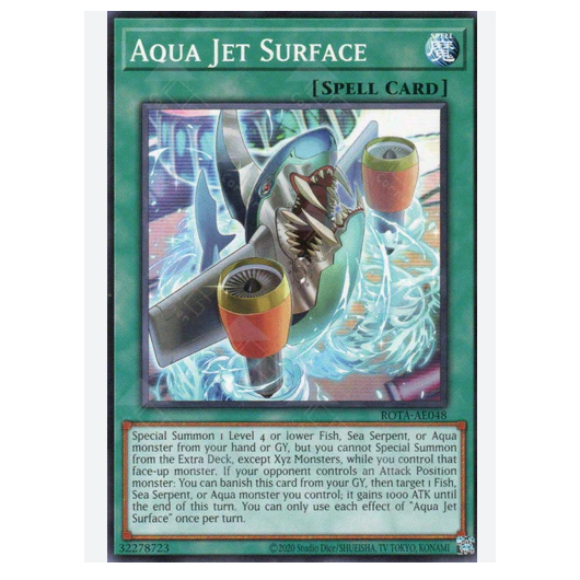 Thẻ bài YUGIOH - AE - Aqua Jet Surface - ROTA-AE048 - Common - Normal Spell | Shopee Việt Nam