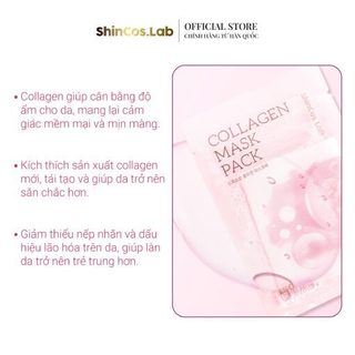 MẶT NẠ CAO CẤP COLLAGEN CHỐNG LÃO HÓA SHINCOS.LAB COLLAGEN MASK PACK